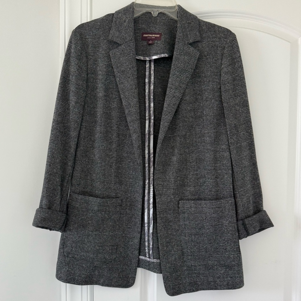 J&M Women’s Plaid Blazer Jacket